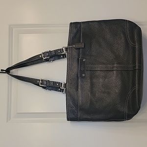 Coach pebbled leather tote/handbag